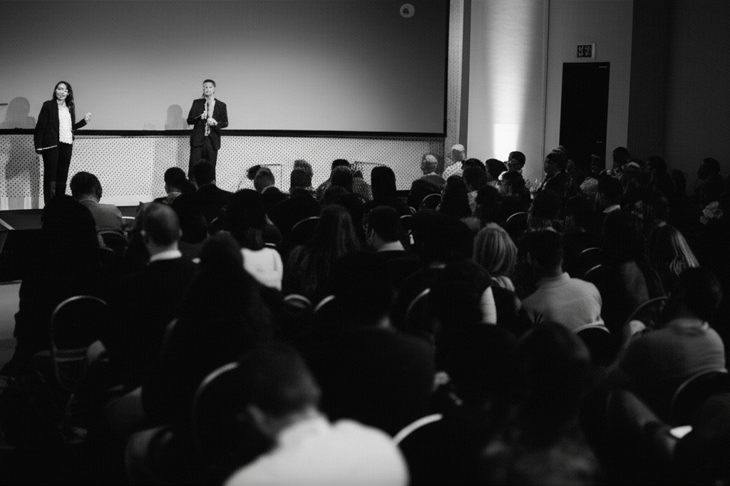 Conference: speakers and audience
